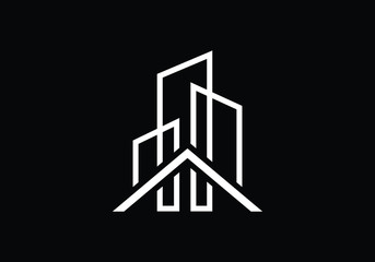 Real estate logo, House logo, Home logo sign symbol