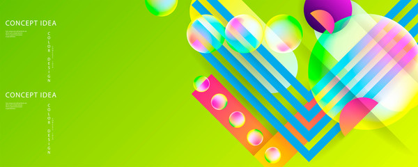 Green color geometric background. Light Green vector background with small and big stars. Colorful illustration in abstract style