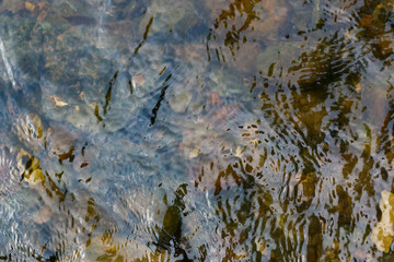 Wasser darunter Steine