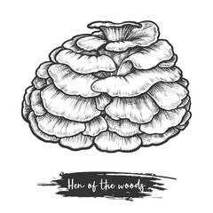 Retro style vector illustration of signorina mushroom