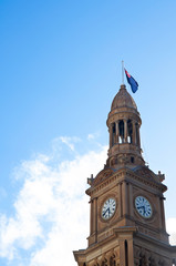 Clock tower at Sydney, Australia