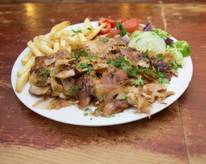 kebab al plato