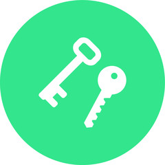 Keys vector icon, security icon