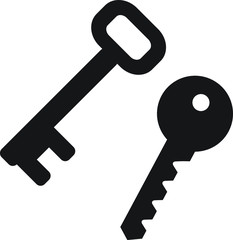 Keys vector icon, security icon