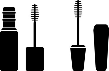 Makeup mascara vector icon