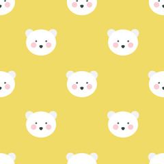 polar bear seamless pattern