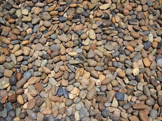 The round stone for decorate garden