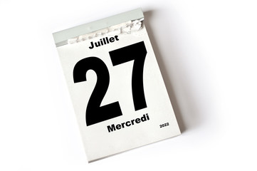  27 Juillet 2022