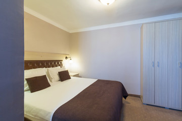 Interior of a hotel bedroom