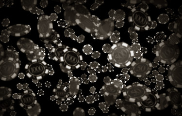 Poker Chips Graphic Art Wallpaper