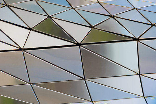 Metal wall of triangles