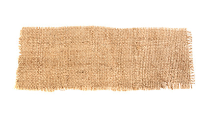 Fototapeta na wymiar Cloth bag as a background, on a white background isolated.