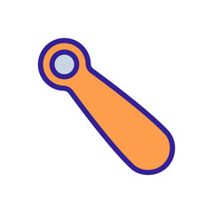 shoe shovel icon vector. shoe shovel sign. color symbol illustration