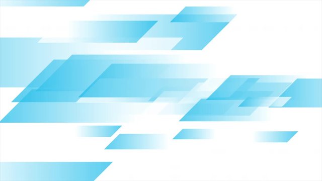 Blue and white geometric minimal abstract motion background. Seamless looping. Video animation Ultra HD 4K 3840x2160