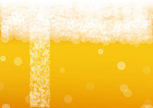 Craft beer background. Lager splash. Oktoberfest foam.