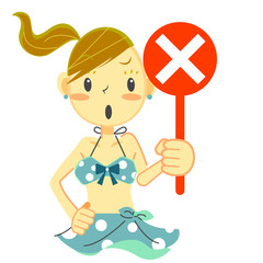 女の子ビキニ　ダメ