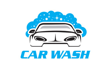Car wash service logo design
