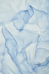 Naklejka premium Fluid Art . Abstract colorful background, wallpaper. Mixing acrylic paints. Modern art. Marble texture. Alcohol ink colors translucent