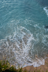 Fototapeta premium waves on the sea from top