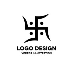 Jainism Hinduim Swastika sign icon