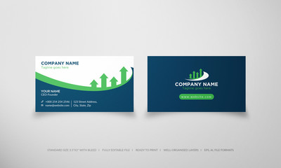 Financial advisors business card design