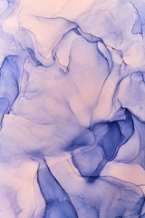 Naklejka premium Fluid Art . Abstract colorful background, wallpaper. Mixing acrylic paints. Modern art. Marble texture. Alcohol ink colors translucent