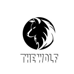 wolf head vector logo design