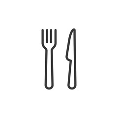 Fork And Knife Icon Vector Illustration