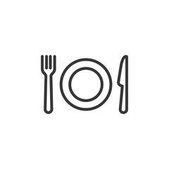 Fork And Knife Icon Vector Illustration