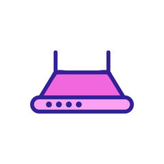 domeless cooker hood icon vector. domeless cooker hood sign. color symbol illustration