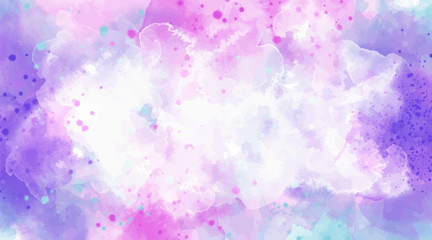Colorful splash watercolor. Watercolor backdrop. Colorful background watercolor. Abstract colorful splash watercolor on white background. Purple pink background watercolor. 
