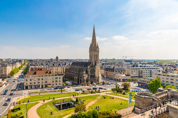 XIII century St. Peter Catholic church in Caen, Normandy, France