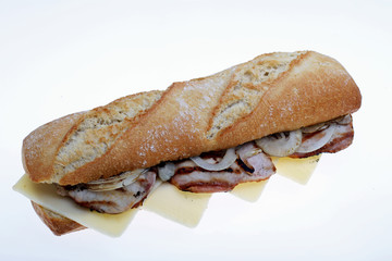 Chicken sandwich for lunch white