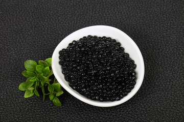 Fototapeta na wymiar Luxury Black Caviar