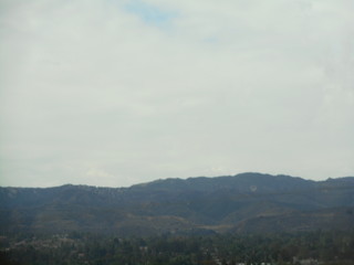 clouds in the mountains in Hollywood