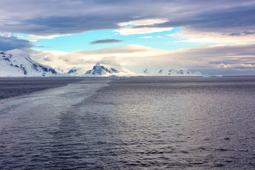 Leaving Elephant Island in Antarctica