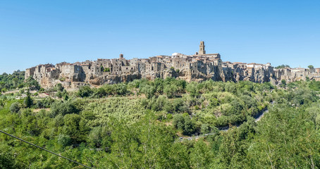 Fototapeta na wymiar Landscape of Pitigliano