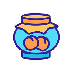 grandma jam icon vector. grandma jam sign. color symbol illustration