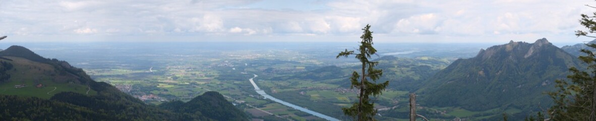 XXL-Panorama Inntal vom Wildbarren