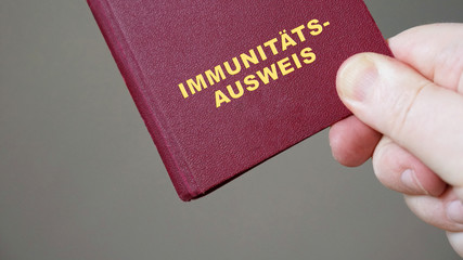 Immunitätsausweis oder Pass - Corona Infektionsschutz