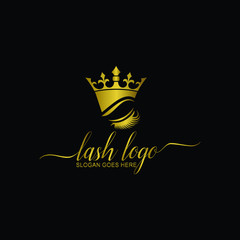 Luxury Beauty Eye Lashes Logo Design