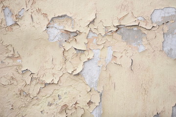 peeling paint on a wall