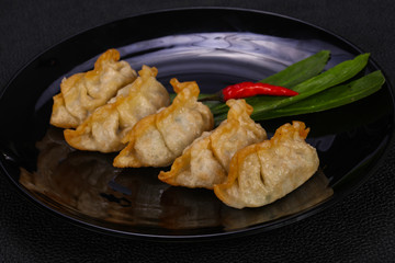 Japanese traditional cuisine Gyoza dumplings