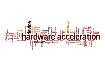 Hardware acceleration cloud concept