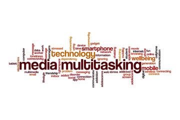 Media multitasking cloud concept