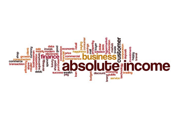 Absolute income cloud concept