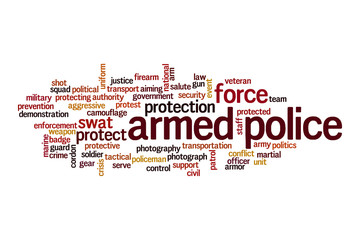 Armed police cloud concept