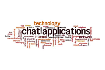 Chat applications cloud concept