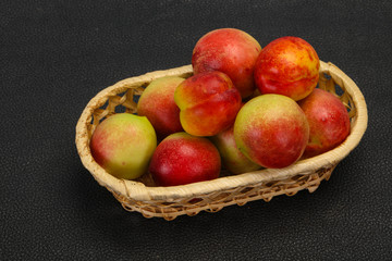 Sweet tasty fresh ripe apricots