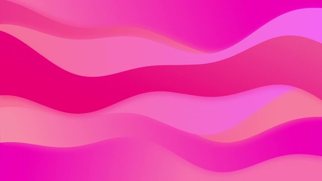 abstract pink gradient background with waves 4k seamless loop